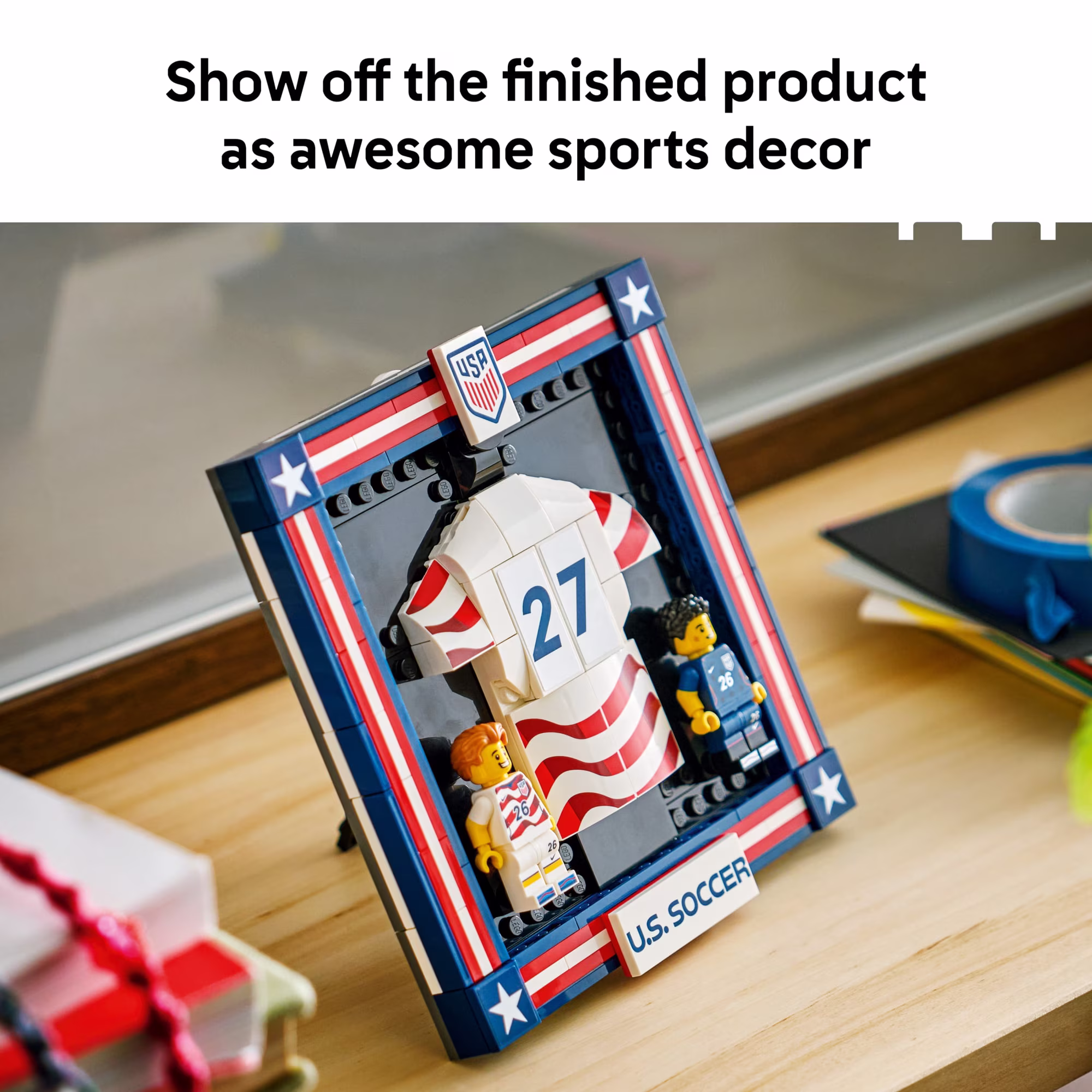 LEGO Editions 2026 U.S Soccer National Team Jersey Building Set LEGO Editions 2026 U.S Soccer National Team Jersey Building Set