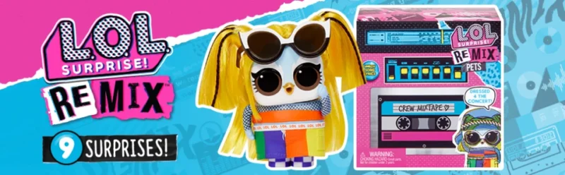LOL Surprise Remix Pets 9 Surprises with Real Hair & Surprise Song Lyrics