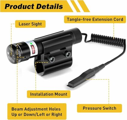 Laser Beam Sight for Bug Salt Gun Shooter