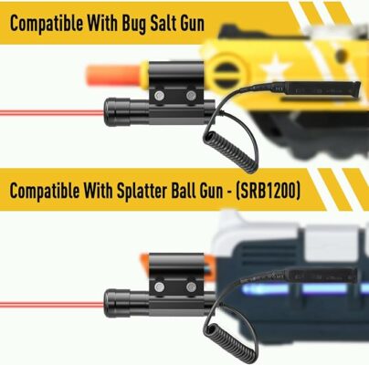 Laser Beam Sight for Bug Salt Gun Shooter