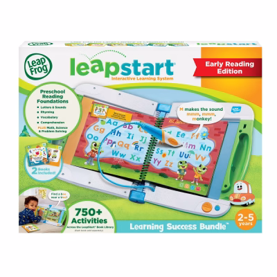 LeapFrog LeapStart Learning Success Bundle System and Books Reading Toys