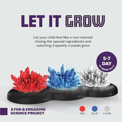 Light-up Crystal Growing Science Kits for Kids