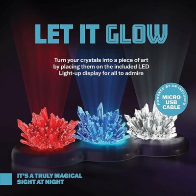 Light-up Crystal Growing Science Kits for Kids