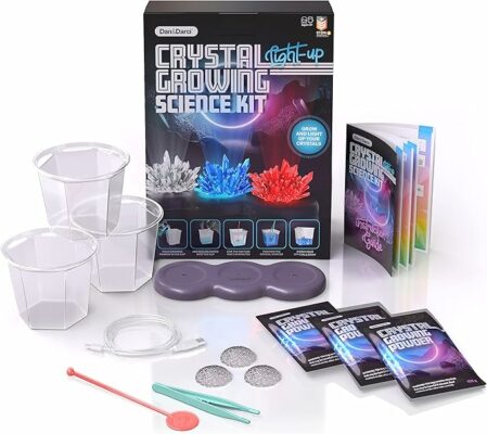 Light-up Crystal Growing Science Kits for Kids