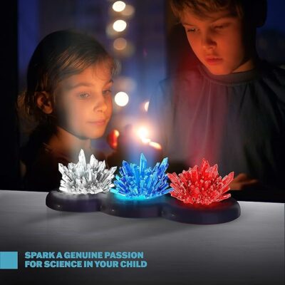 Light-up Crystal Growing Science Kits for Kids