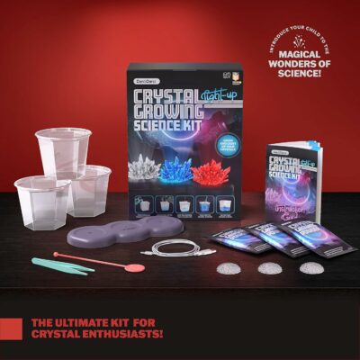 Light-up Crystal Growing Science Kits for Kids