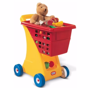 Little Tikes Toy Shopping Cart with Folding Seat for Kids