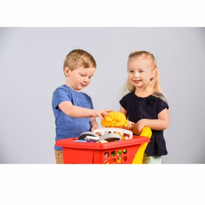 Little Tikes Toy Shopping Cart with Folding Seat for Kids