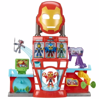 Marvel Iron Man and His Awesome Friends Iron Quarters Boys Electronic Playset