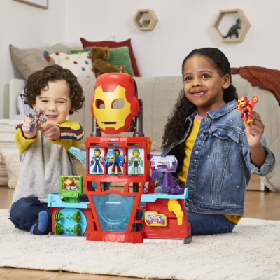 Marvel Iron Man and His Awesome Friends Iron Quarters Boys Electronic Playset