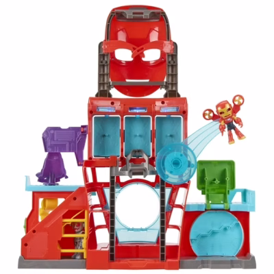 Marvel Iron Man and His Awesome Friends Iron Quarters Boys Electronic Playset