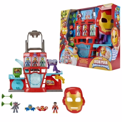 Marvel Iron Man and His Awesome Friends Iron Quarters Boys Electronic Playset