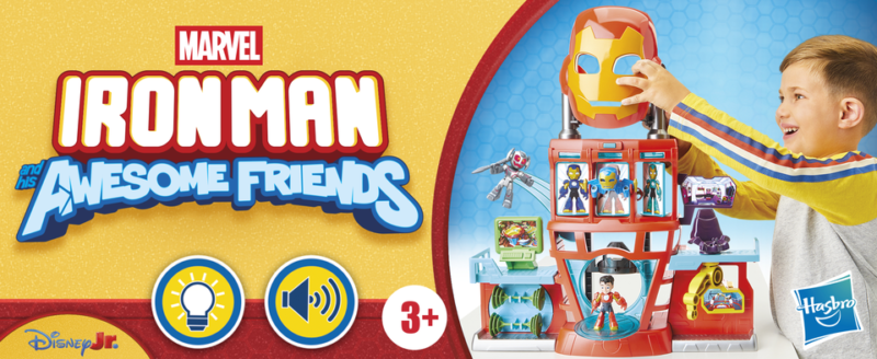 Marvel Iron Man and His Awesome Friends Iron Quarters Boys Electronic Playset