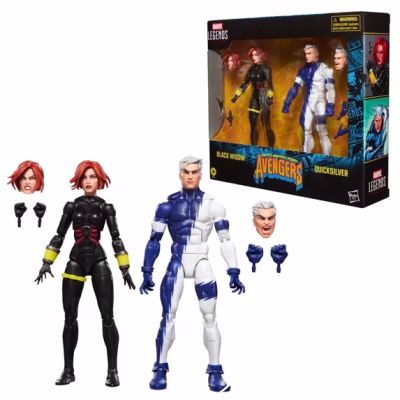 Marvel Legends Series Black Widow and Quicksilver Action Figure