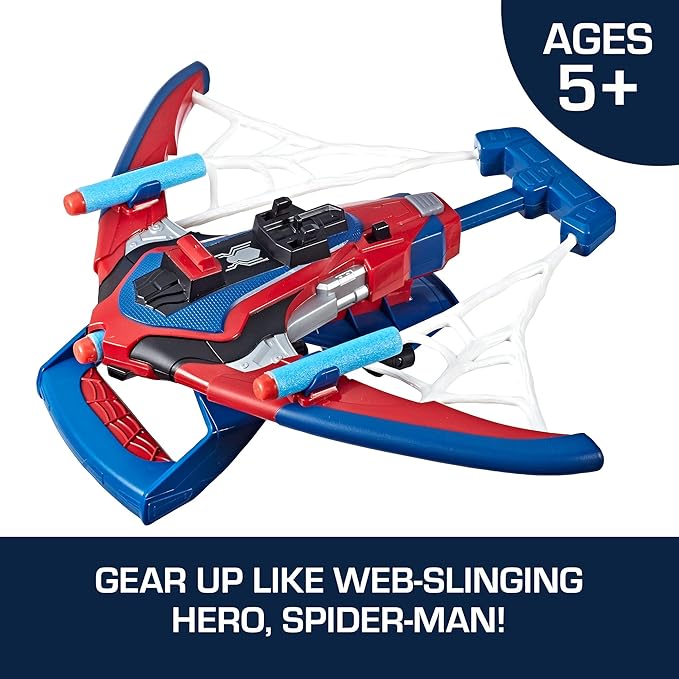 Marvel Spider Man Web Shots Spiderbolt NERF Powered Blaster Toy Marvel Spider Man Web Shots Spiderbolt NERF Powered Blaster Toy