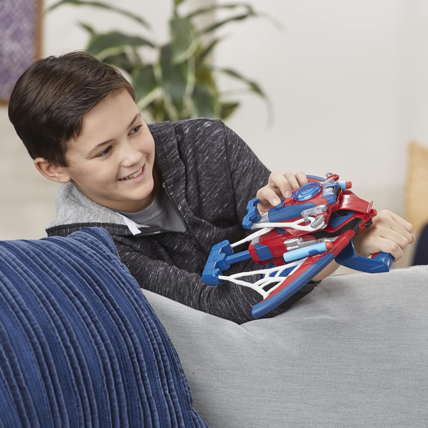 Marvel Spider Man Web Shots Spiderbolt NERF Powered Blaster Toy Marvel Spider Man Web Shots Spiderbolt NERF Powered Blaster Toy