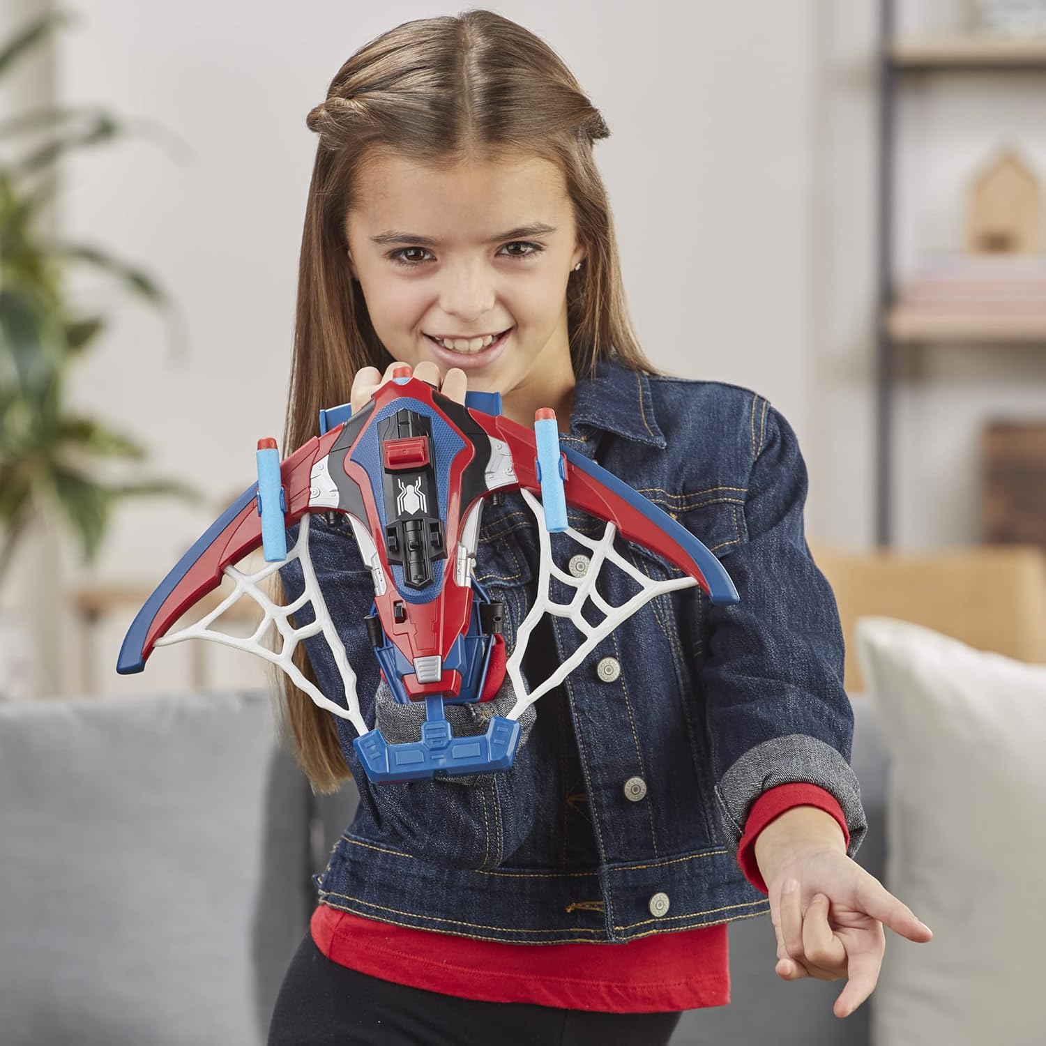Marvel Spider Man Web Shots Spiderbolt NERF Powered Blaster Toy Marvel Spider Man Web Shots Spiderbolt NERF Powered Blaster Toy