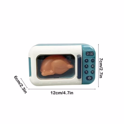 Microwave Toys Kitchen Play Set with Food Accessories