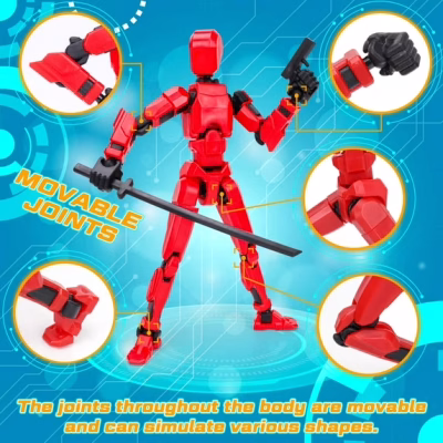 Multi Jointed Movable Robot Figure for Kids