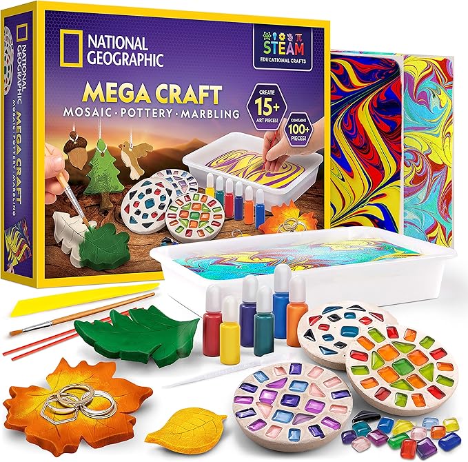 NATIONAL GEOGRAPHIC Mega Arts and Crafts Kit for Kids