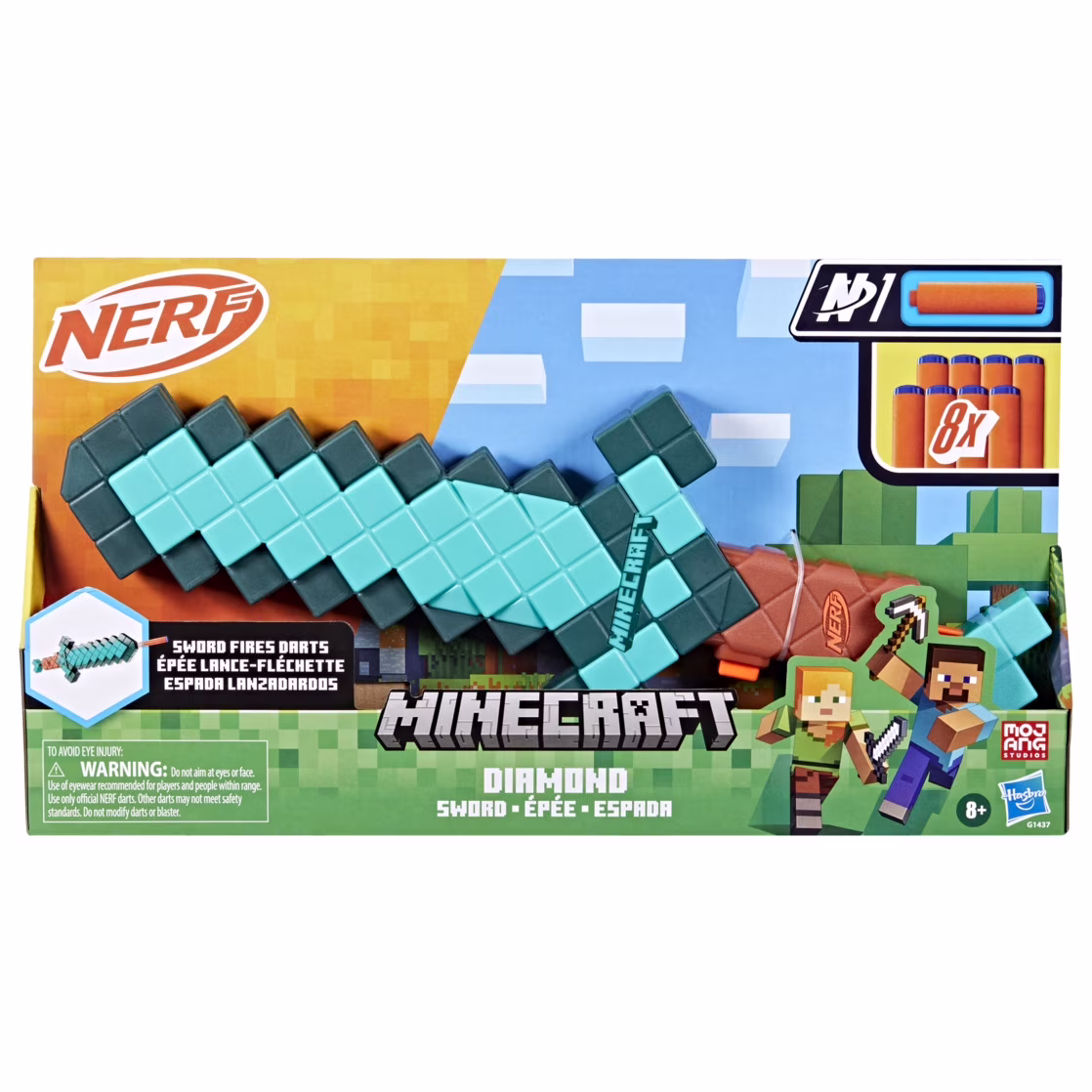 Nerf Minecraft Sword Dart Blaster 8 Nerf N1 Darts Nerf Minecraft Sword Dart Blaster 8 Nerf N1 Darts
