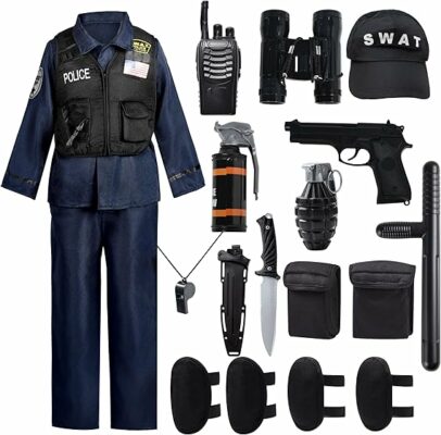 Police Officer Swat Costume for Boys