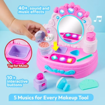 Princess Vanity Mirror Toy Pretend Play Vanity Set
