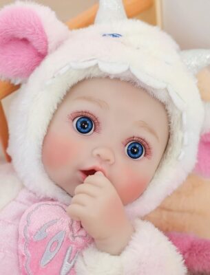 Realistic Cute Soft Body Baby Doll with Accessories