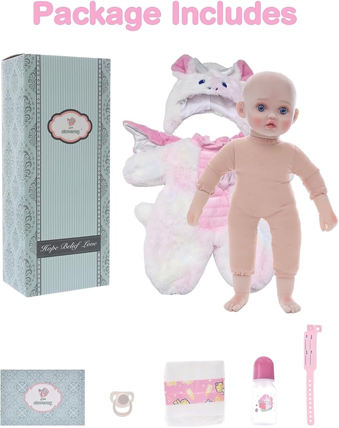 Realistic Cute Soft Body Baby Doll with Accessories 6 Realistic Cute Soft Body Baby Doll with Accessories