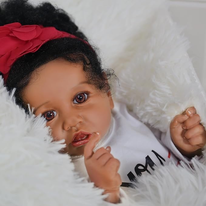Realistic Reborn Baby Doll Black Girl Gift Set Realistic Reborn Baby Doll Black Girl Gift Set
