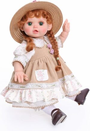 Realistic Reborn Toddler Doll Country-Inspired Girl with Braided Hair