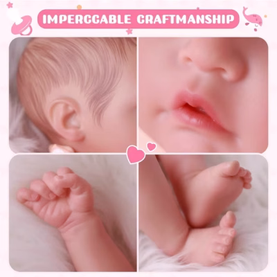Reborn Baby Doll with Clothes Accessories for Kids