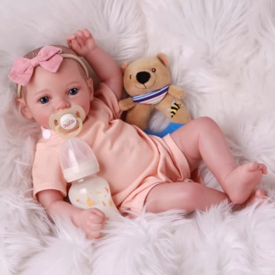 Reborn Baby Doll with Clothes Accessories for Kids