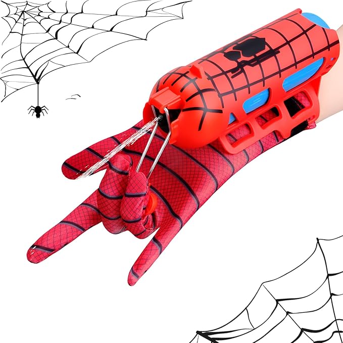 Spider Water Gun for Kids Superhero Squirt Toy Web Shooter