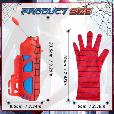 Spider Water Gun for Kids Superhero Squirt Toy Web Shooter