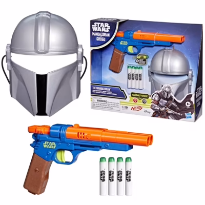 The Mandalorian Mask & Blaster Set NERF GlowStrike Blaster