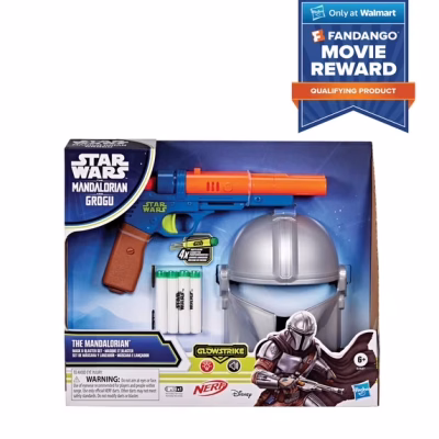 The Mandalorian Mask & Blaster Set NERF GlowStrike Blaster
