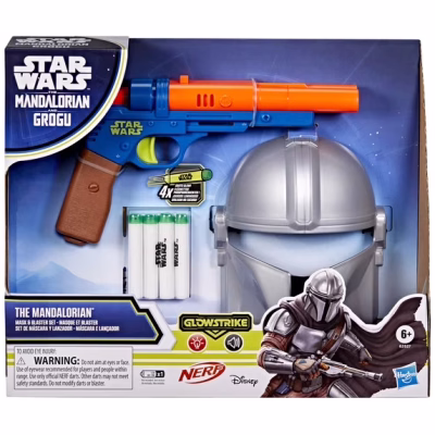 The Mandalorian Mask & Blaster Set NERF GlowStrike Blaster