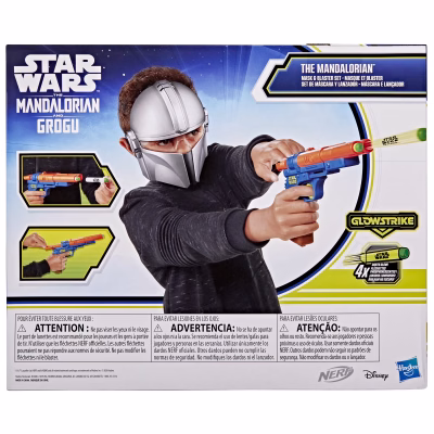 The Mandalorian Mask & Blaster Set NERF GlowStrike Blaster