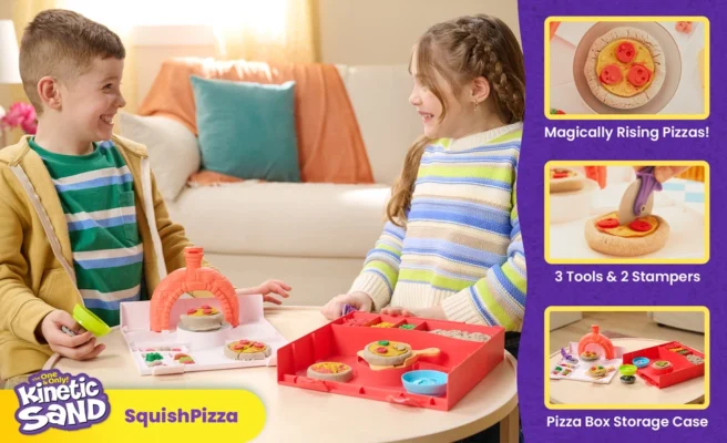 Kinetic Sand SquishPizza Activity Playset