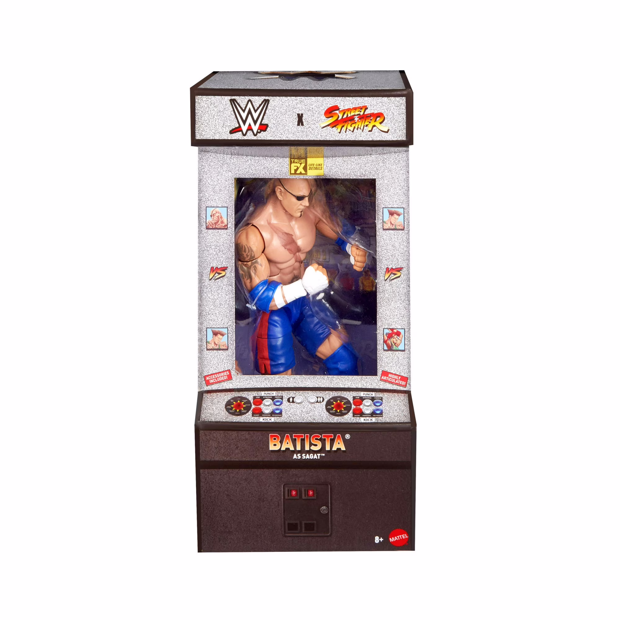 v WWE X Street Fighter Batista Action Figure & Accessories