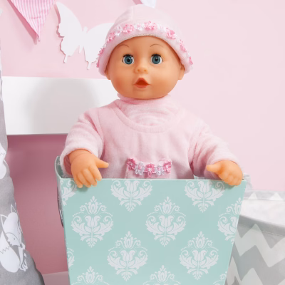 Baby Doll Soft Pink with Bottle and Pacifier for Children