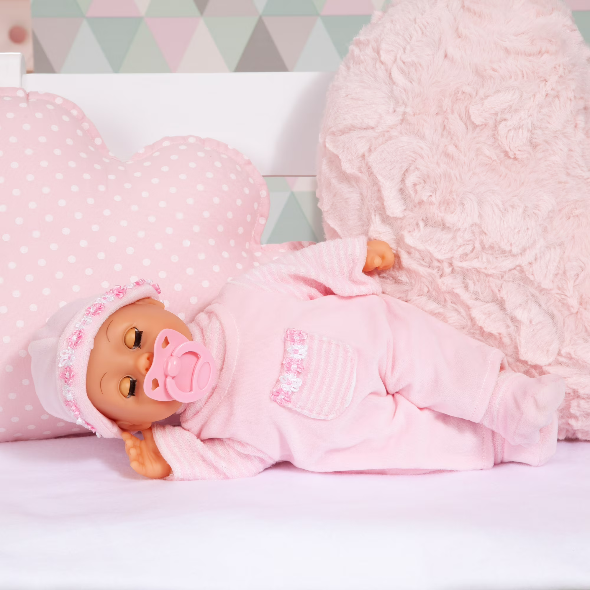 Baby Doll Soft Pink with Bottle and Pacifier for Children Baby Doll Soft Pink with Bottle and Pacifier for Children