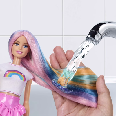 Barbie Rainbow Sparkle Hair Fashion Doll with Extra-Long Hair