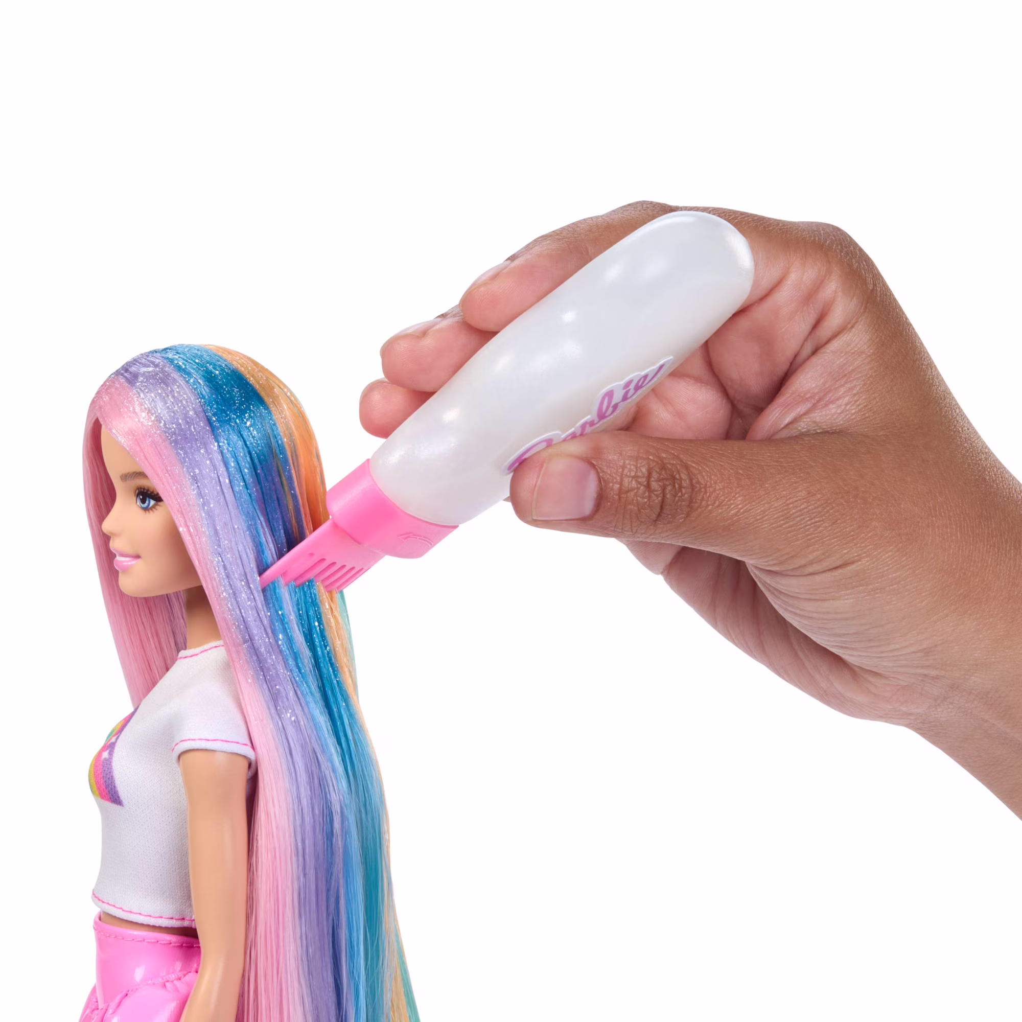 Barbie Rainbow Sparkle Hair Fashion Doll with Extra-Long Hair Barbie Rainbow Sparkle Hair Fashion Doll with Extra-Long Hair