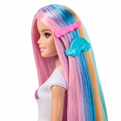 Barbie Rainbow Sparkle Hair Fashion Doll with Extra-Long Hair
