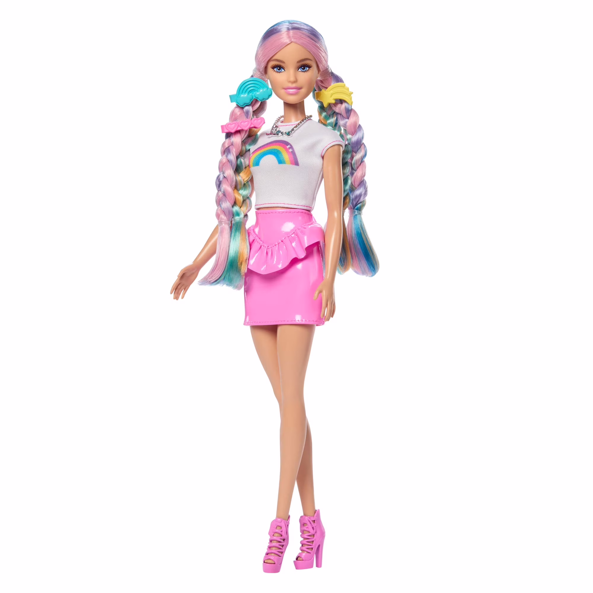 Barbie Rainbow Sparkle Hair Fashion Doll with Extra-Long Hair Barbie Rainbow Sparkle Hair Fashion Doll with Extra-Long Hair