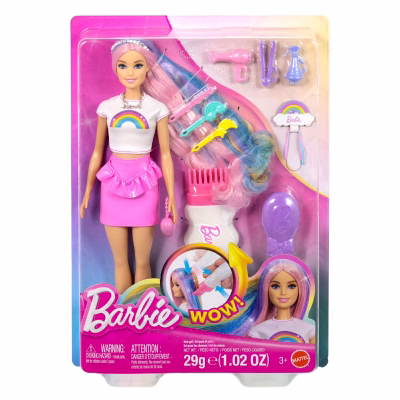 Barbie Rainbow Sparkle Hair Fashion Doll with Extra-Long Hair