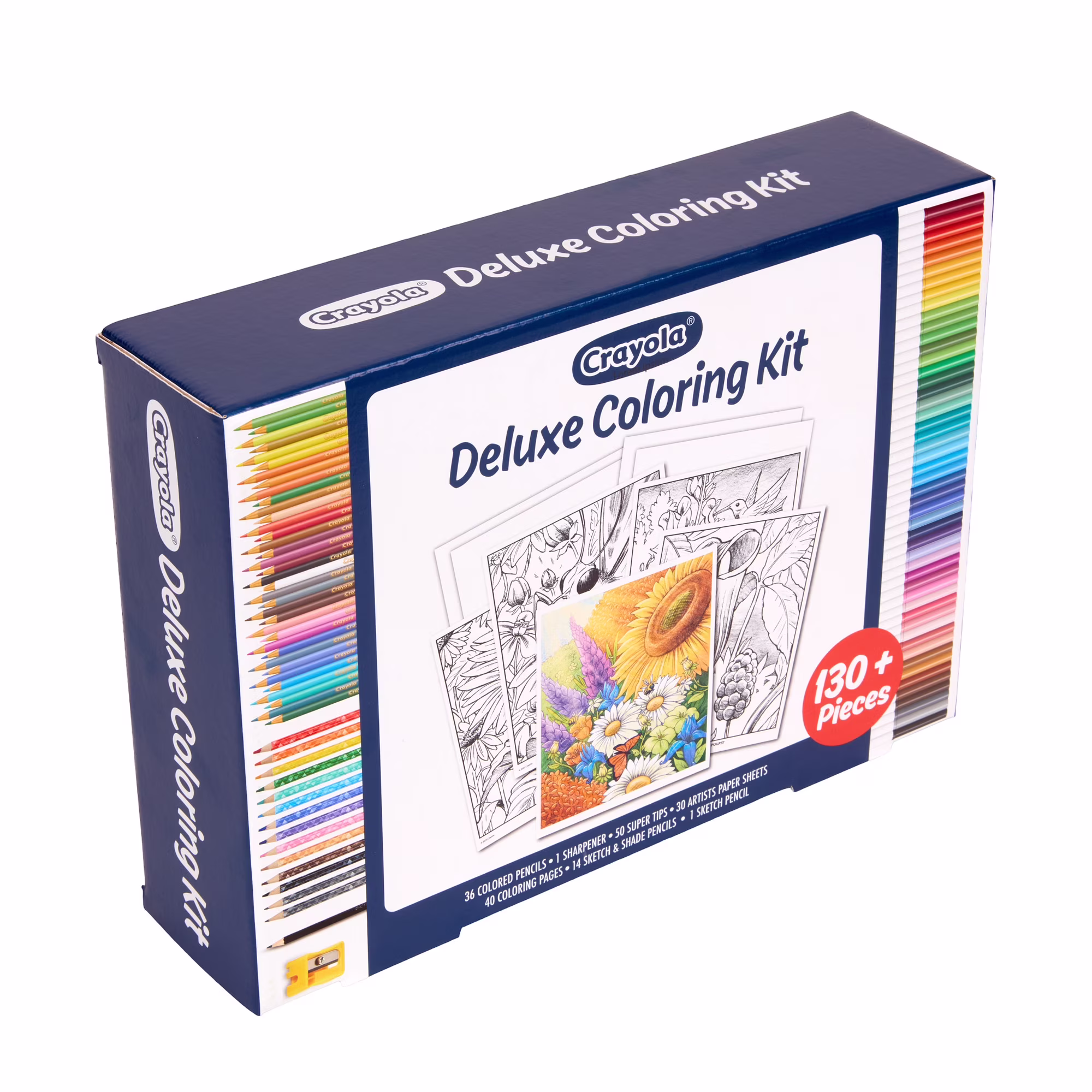 Crayola Deluxe Wildflower Adult Coloring Kit 130+ Pcs Crayola Deluxe Wildflower Adult Coloring Kit 130+ Pcs