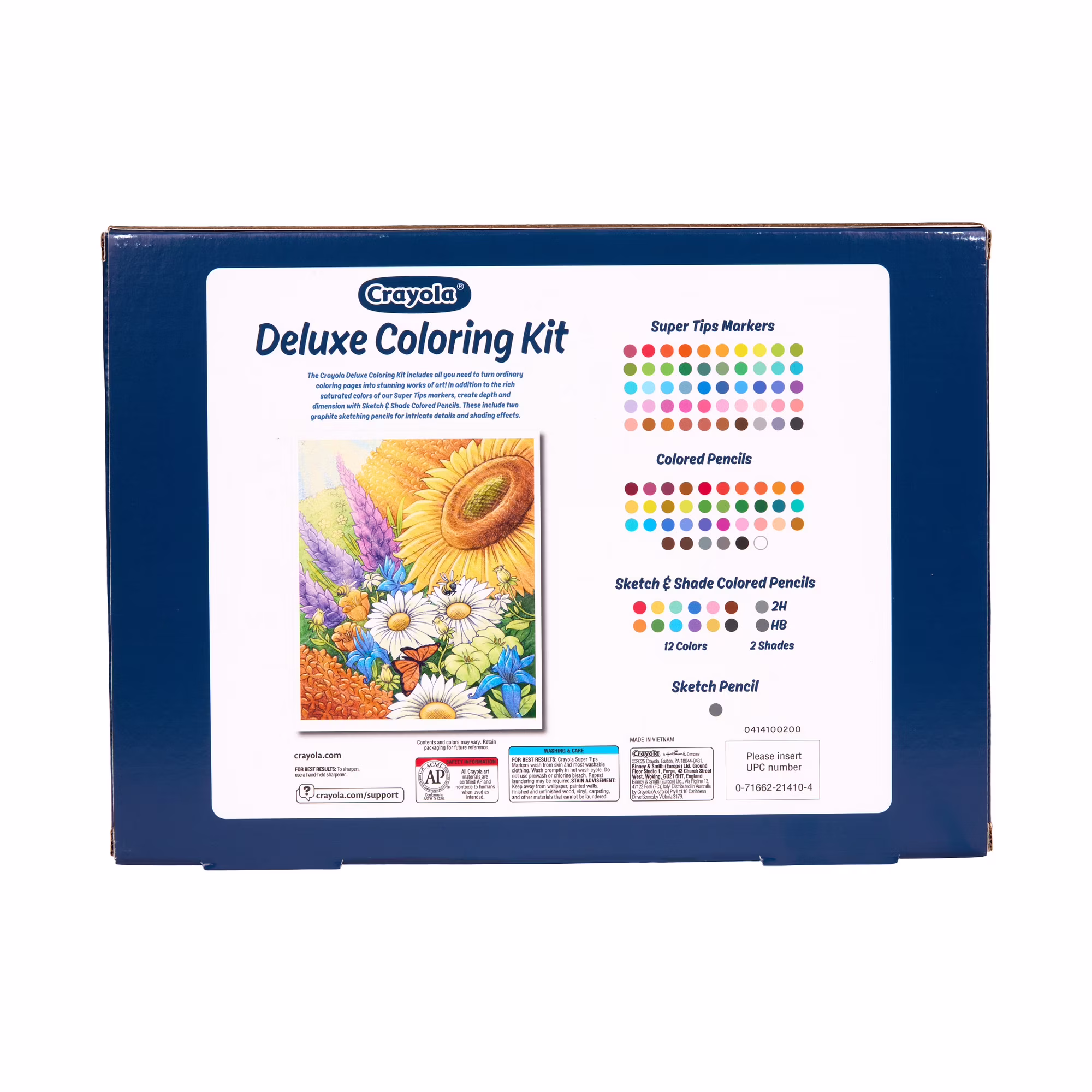 Crayola Deluxe Wildflower Adult Coloring Kit 130+ Pcs Crayola Deluxe Wildflower Adult Coloring Kit 130+ Pcs